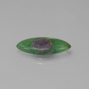 Rubis dans fuchsite bicolore naturelle marquise, 2,38 ct, translucide