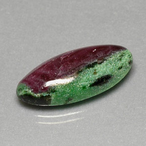 Rubis zoïsite multicolore naturelle marquise, 17,23 ct, opaque