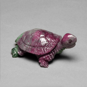 Rubis-Zoisite Multicolore naturelle Forme fantaisie, 46.70 ct, Opaque