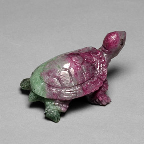 Rubis-Zoisite Multicolore naturelle Forme fantaisie, 46.70 ct, Opaque