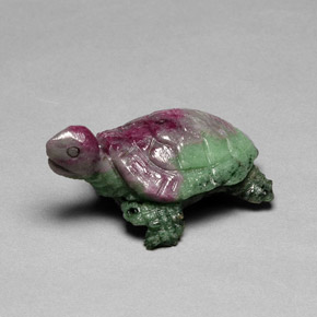 Rubis-Zoisite Multicolore naturelle Forme fantaisie, 46.70 ct, Opaque