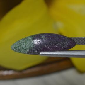 Rubis zoïsite multicolore naturelle marquise, 4,51 ct, opaque