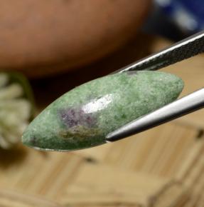 Rubis-Zoisite Vert moyen-léger naturelle Marquise, 5.98 ct, Opaque