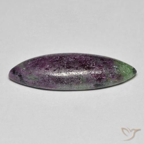 Rubis-Zoisite Multicolore naturelle Marquise, 7.21 ct, Opaque