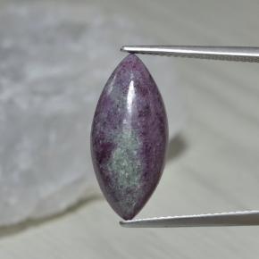 Rubis zoïsite multicolore naturelle marquise, 7,85 ct, opaque