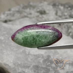 Rubis-Zoisite Multicolore naturelle Marquise, 8.94 ct, Opaque