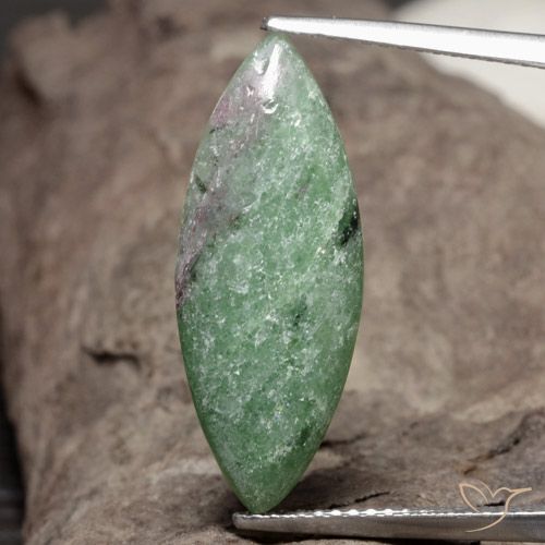 6.93ct Naturel Multicolore Rubis-Zoisite, Marquise, Opaque