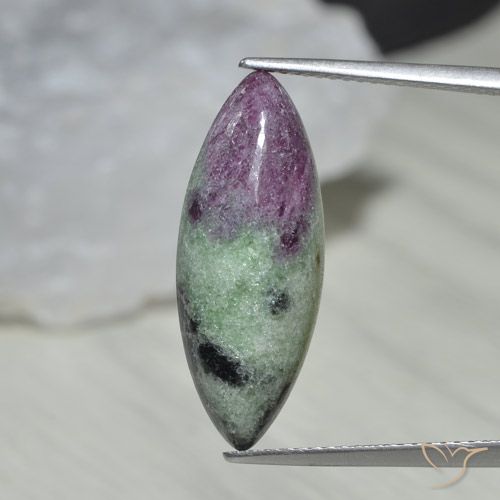 9.58ct Naturel Multicolore Rubis-Zoisite, Marquise, Opaque