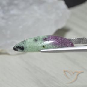 Rubis-Zoisite Multicolore naturelle Marquise, 9.58 ct, Opaque