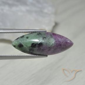 Rubis-Zoisite Multicolore naturelle Marquise, 10.01 ct, Opaque