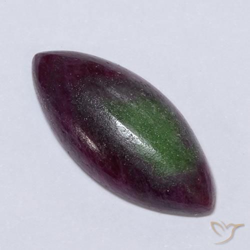 Rubis-Zoisite Multicolore naturelle Marquise, 11.04 ct, Opaque