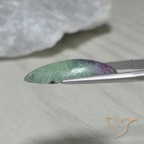 Rubis-Zoisite Multicolore naturelle Marquise, 9.37 ct, Opaque