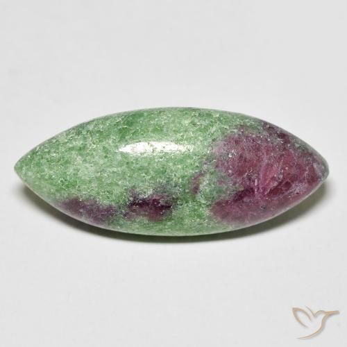 11.91ct Naturel Multicolore Rubis-Zoisite, Marquise, Opaque