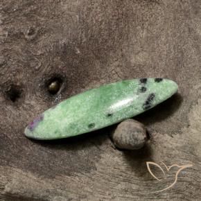 Rubis-Zoisite Vert moyen naturelle Marquise, 9.35 ct, Opaque