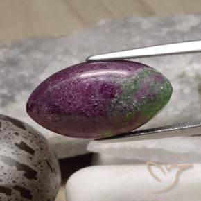 Rubis-Zoisite Multicolore naturelle Marquise, 14.59 ct, Opaque