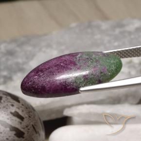 Rubis-Zoisite Multicolore naturelle Marquise, 14.59 ct, Opaque