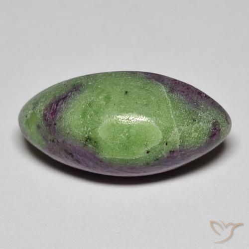 12.84ct Naturel Multicolore Rubis-Zoisite, Marquise, Opaque