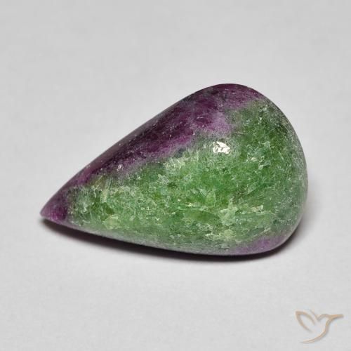 8.22ct Naturel Multicolore Rubis-Zoisite, En forme de poire, Opaque