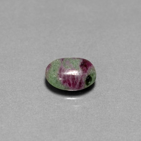 Rubis-Zoisite Multicolore naturelle Coupe ovale, 2.36 ct, Opaque