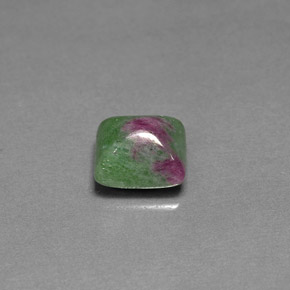 Rubis-Zoisite Multicolore naturelle Baquette, 3.01 ct, Opaque