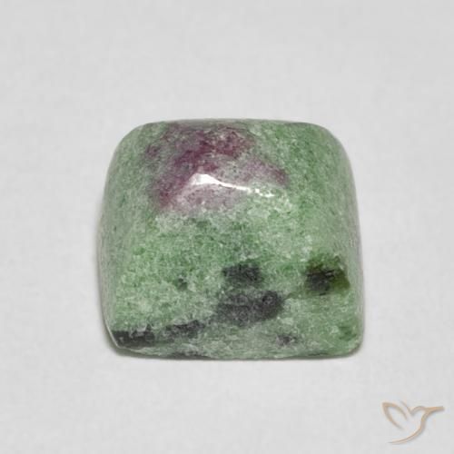 5.41ct Naturel Multicolore Rubis-Zoisite, Baquette, Opaque