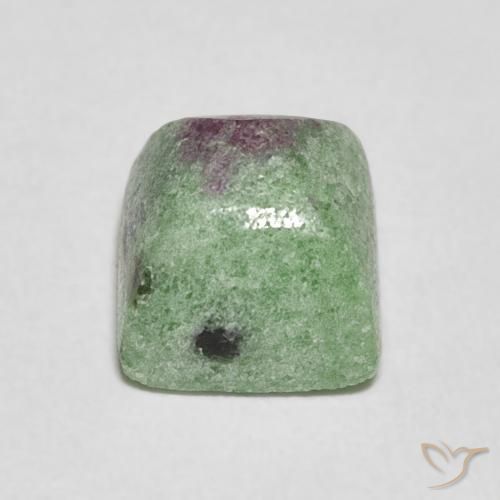 Rubis-Zoisite Multicolore naturelle Baquette, 5.41 ct, Opaque