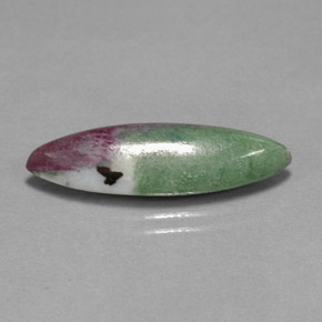 Rubis zoïsite multicolore naturelle marquise, 8,33 ct, opaque