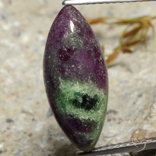 7.40ct Naturel Multicolore Rubis-Zoisite, Marquise, Opaque