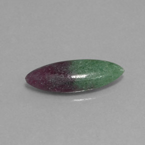 Rubis zoïsite multicolore naturelle marquise, 2,11 ct, opaque