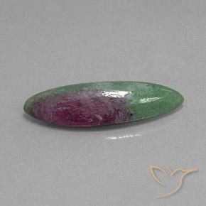 Rubis-Zoisite Multicolore naturelle Marquise, 6.03 ct, Opaque