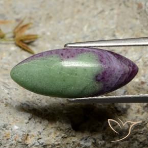 Rubis-Zoisite Multicolore naturelle Marquise, 7.84 ct, Opaque