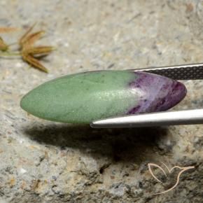 Rubis-Zoisite Multicolore naturelle Marquise, 7.84 ct, Opaque