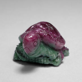 Rubis-Zoisite Multicolore naturelle Forme fantaisie, 46.31 ct, Opaque