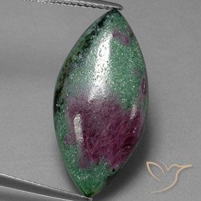 10.57ct Naturel Multicolore Rubis-Zoisite, Marquise, Opaque