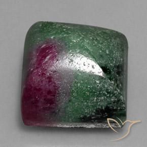 Rubis-Zoisite Multicolore naturelle Carré, 32.11 ct, Opaque