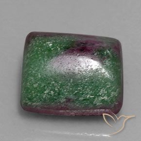 Rubis-Zoisite Multicolore naturelle Baquette, 19.20 ct, Opaque