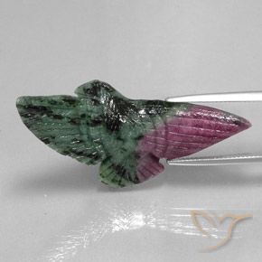 Rubis-Zoisite Multicolore naturelle Fantaisie, 38.10 ct, Opaque