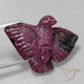 Rubis-Zoisite Pourpre boysenberry naturelle Fantaisie, 29.19 ct, Opaque