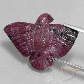 Rubis-Zoisite Pourpre boysenberry naturelle Fantaisie, 29.19 ct, Opaque