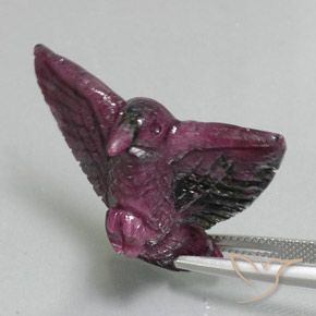Rubis-Zoisite Pourpre boysenberry naturelle Fantaisie, 41.11 ct, Opaque