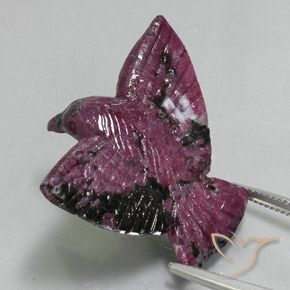 Rubis-Zoisite Pourpre boysenberry naturelle Fantaisie, 41.11 ct, Opaque