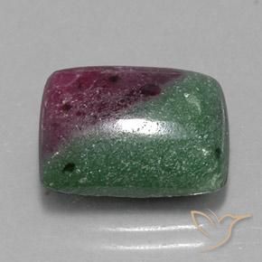 Rubis-Zoisite Multicolore naturelle Baquette, 12.24 ct, Opaque