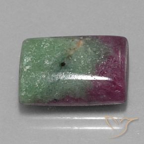 Rubis-Zoisite Multicolore naturelle Baquette, 11.43 ct, Opaque