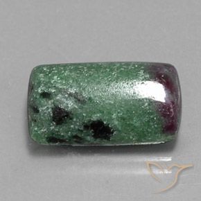 Rubis-Zoisite Multicolore naturelle Baquette, 13.09 ct, Opaque