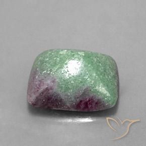 Rubis-Zoisite Multicolore naturelle Baquette, 7.76 ct, Opaque