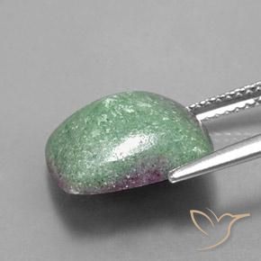 Rubis-Zoisite Multicolore naturelle Baquette, 7.76 ct, Opaque