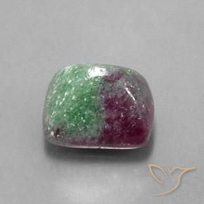 Rubis-Zoisite Multicolore naturelle Baquette, 8.27 ct, Opaque