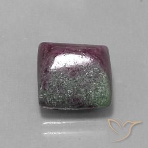Rubis-Zoisite Multicolore naturelle Carré, 8.08 ct, Opaque