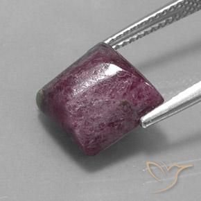 Rubis-Zoisite Multicolore naturelle Carré, 8.08 ct, Opaque