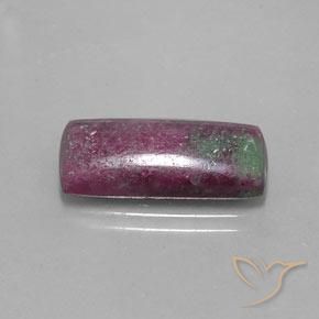 Rubis-Zoisite Multicolore naturelle Baquette, 10.58 ct, Opaque